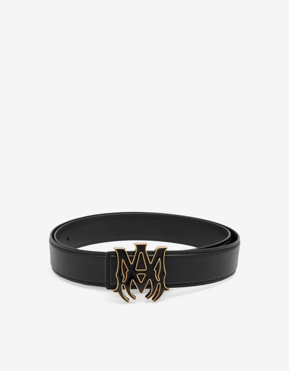 Amiri Black MA Core Logo Belt - 3