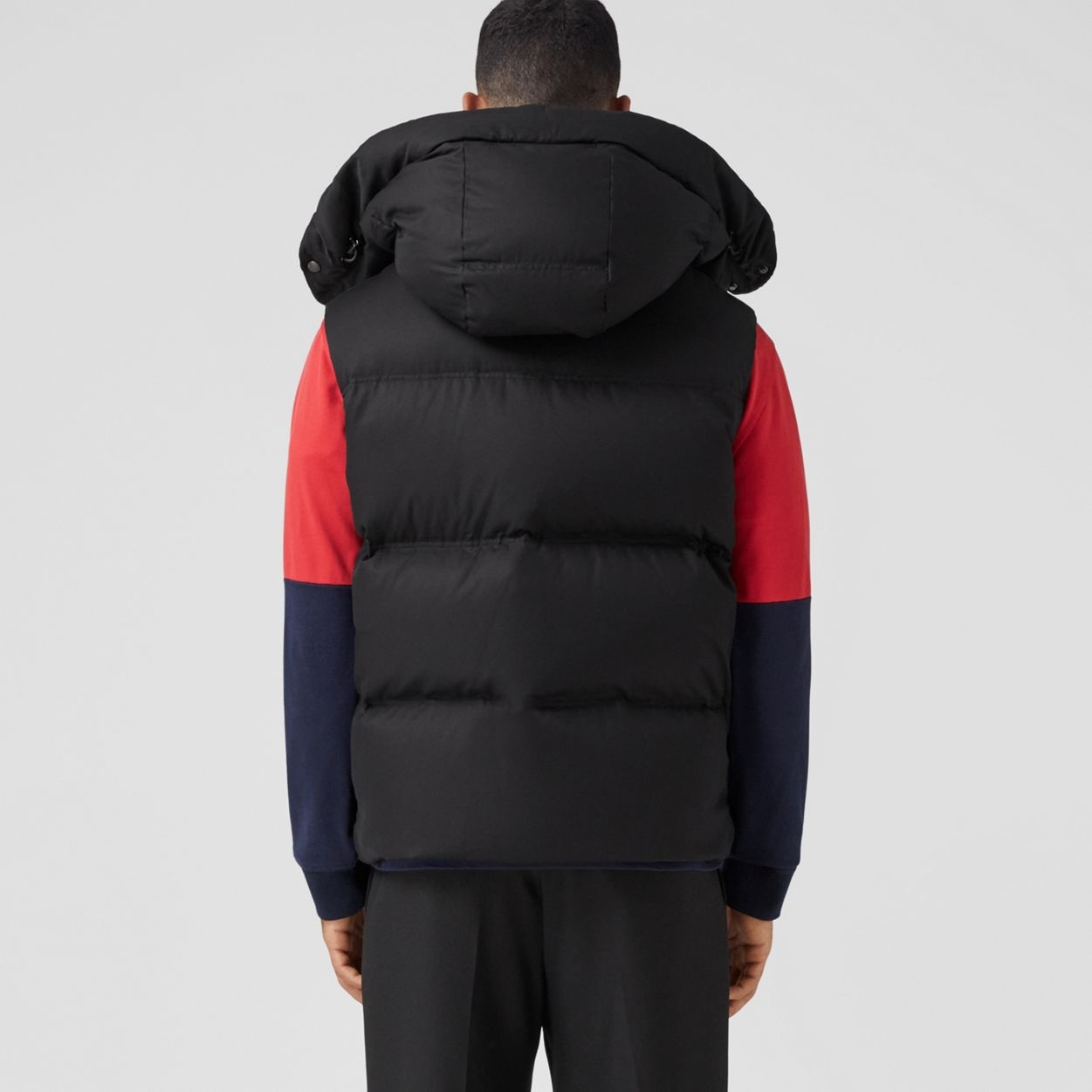 Detachable Hood Cotton Gabardine Gilet - 4