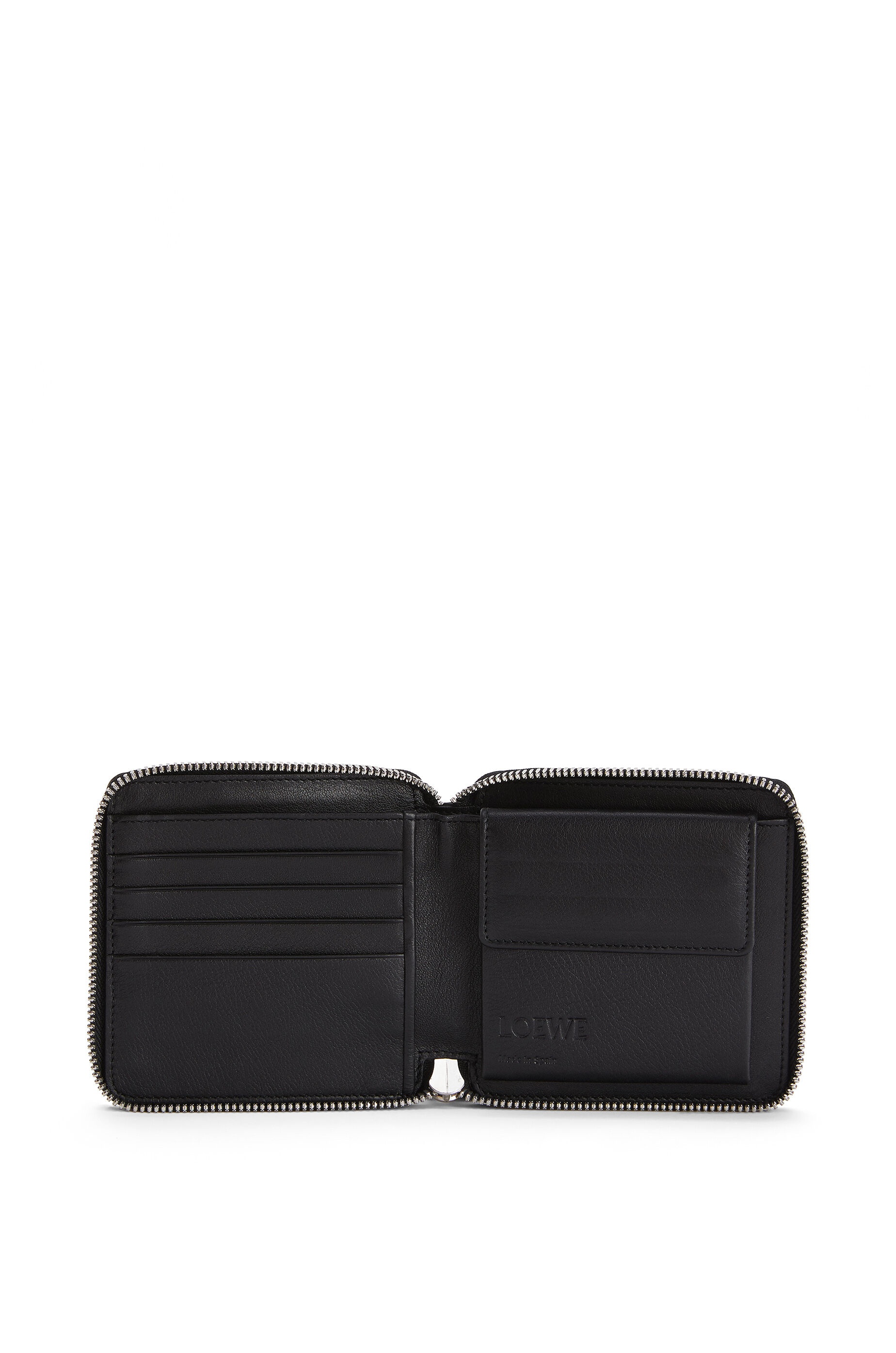 Puzzle square zip wallet in classic calfskin - 3