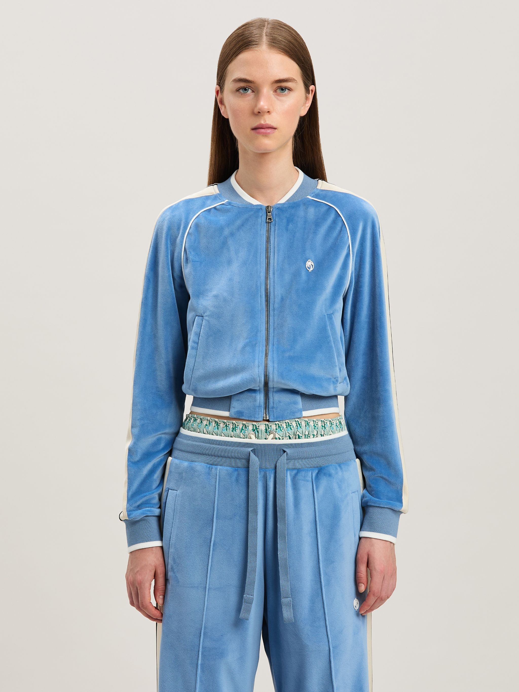 Oval Palm chenille Track Jacket - 3