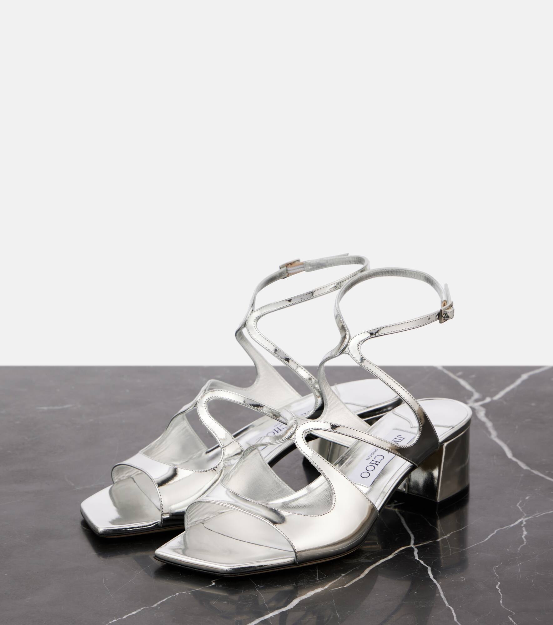 Azilia 45 metallic leather sandals - 4