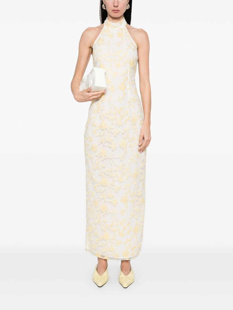 ROTATE floral-beaded maxi dress outlook