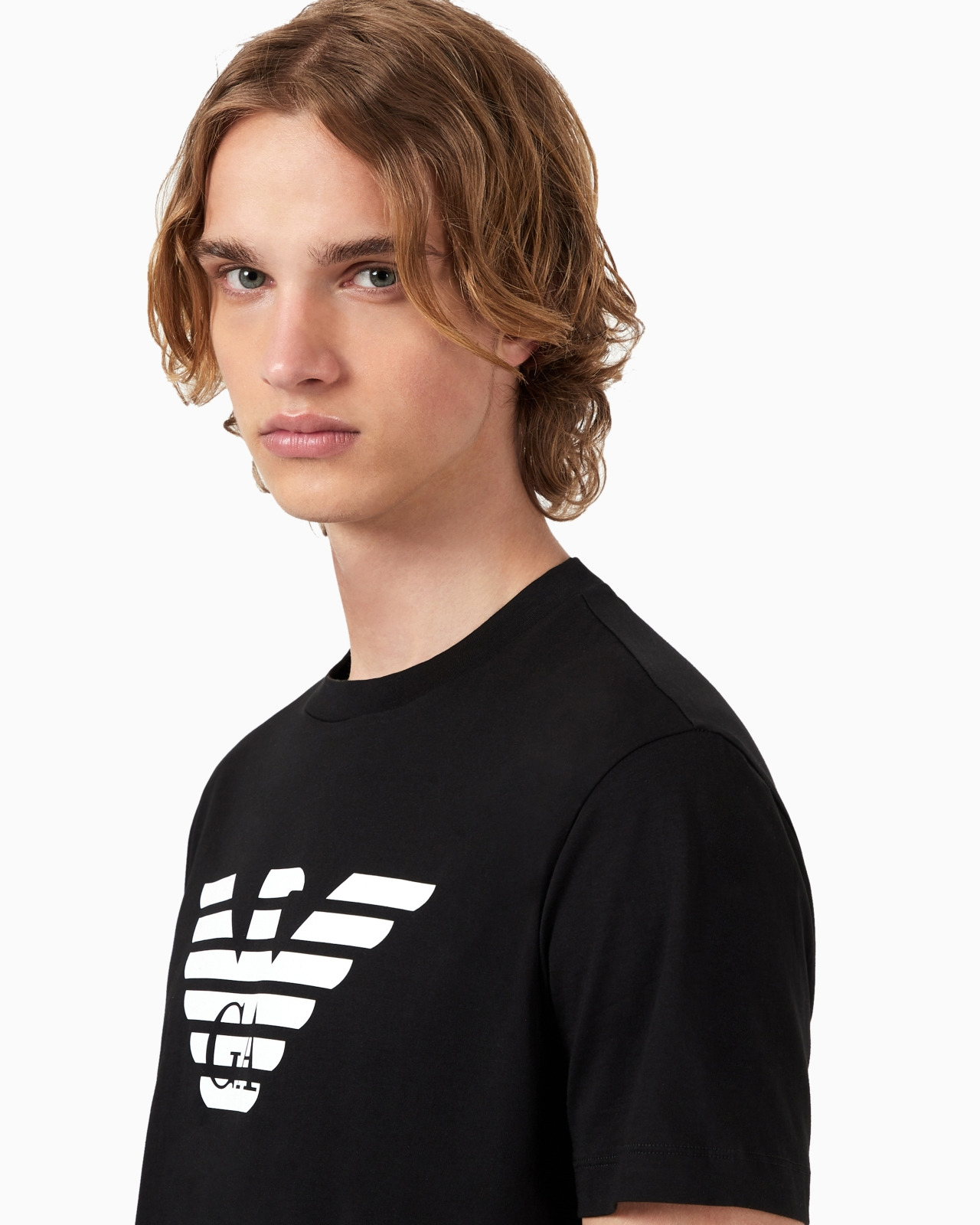 Pima-jersey T-shirt with logo print - 6