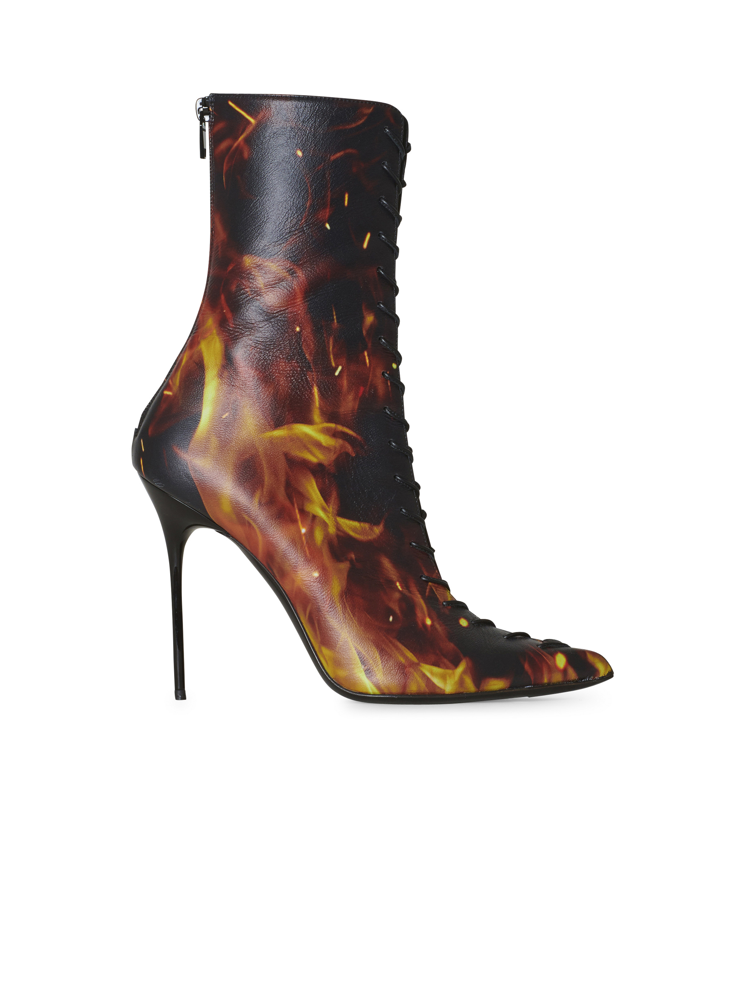 Uria ankle boots in Fire print leather - 1
