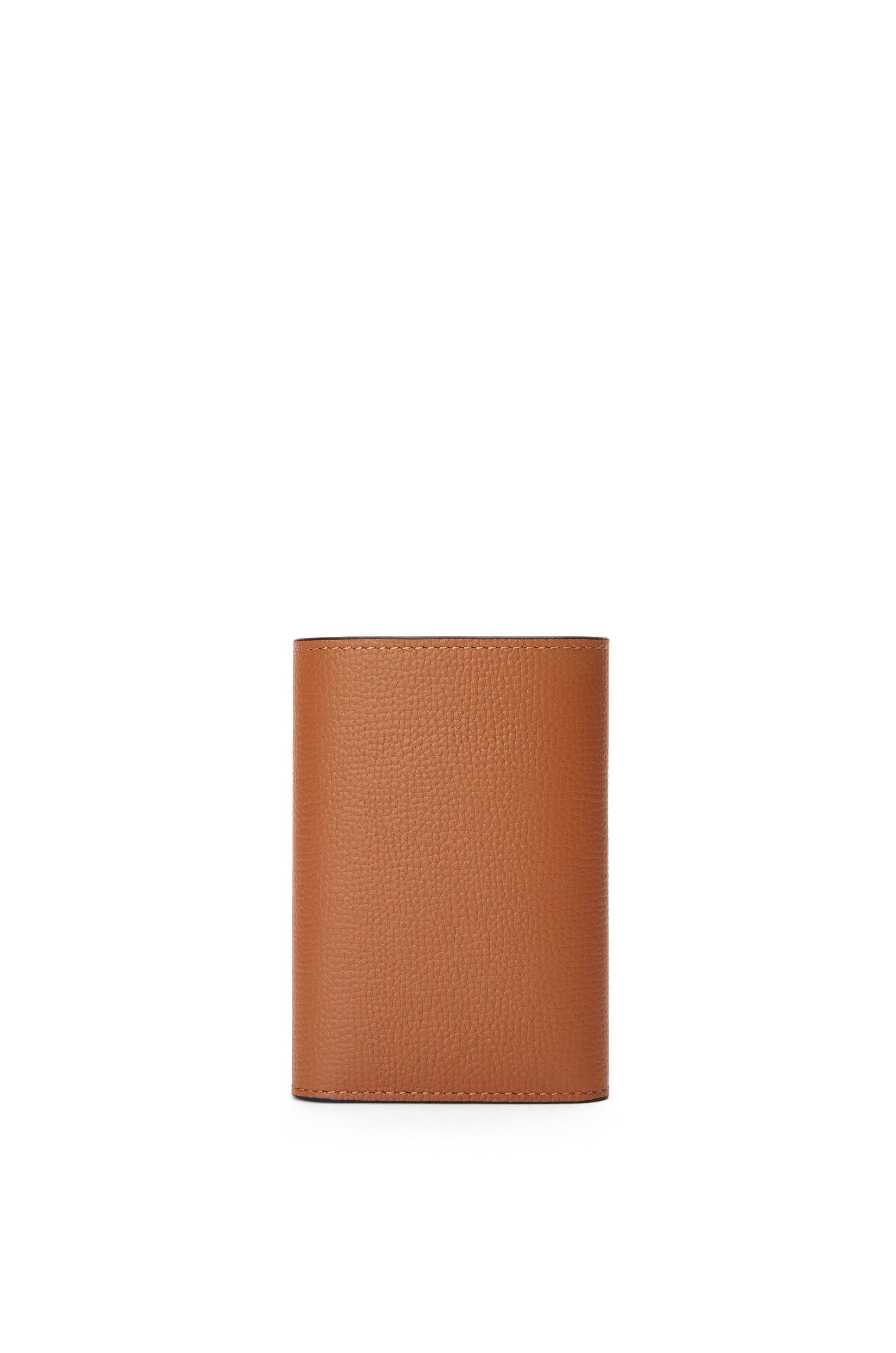 Anagram small vertical wallet in pebble grained calfskin - 4