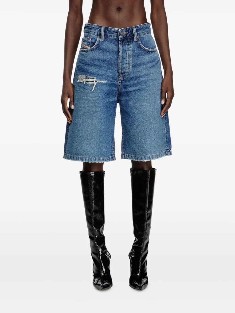 Diesel Women `De-Sire-Short` 5-Pocket Denim Shorts - 3