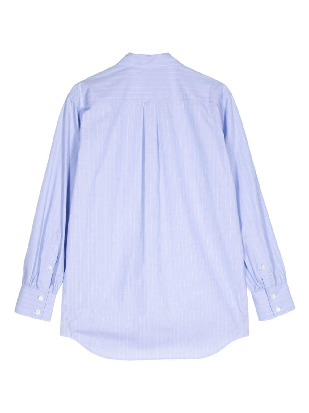 pinstripe poplin shirt - 2