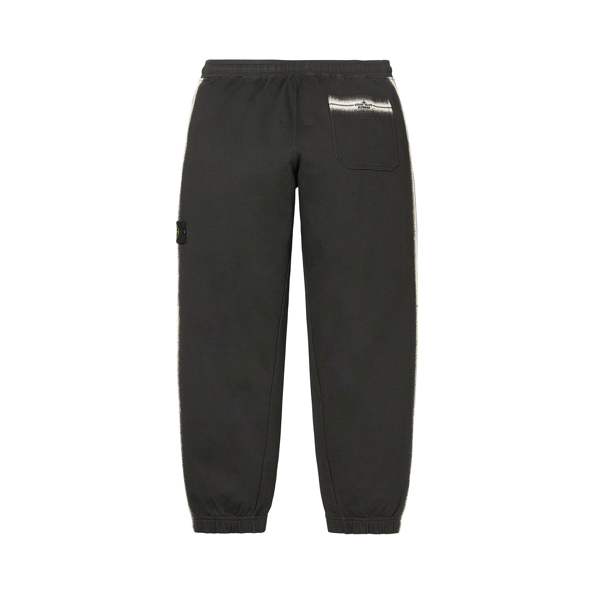 Supreme x Stone Island Stripe Sweatpant 'Black' - 2