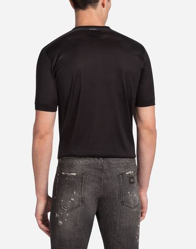 Dolce & Gabbana Silk henley t-shirt outlook