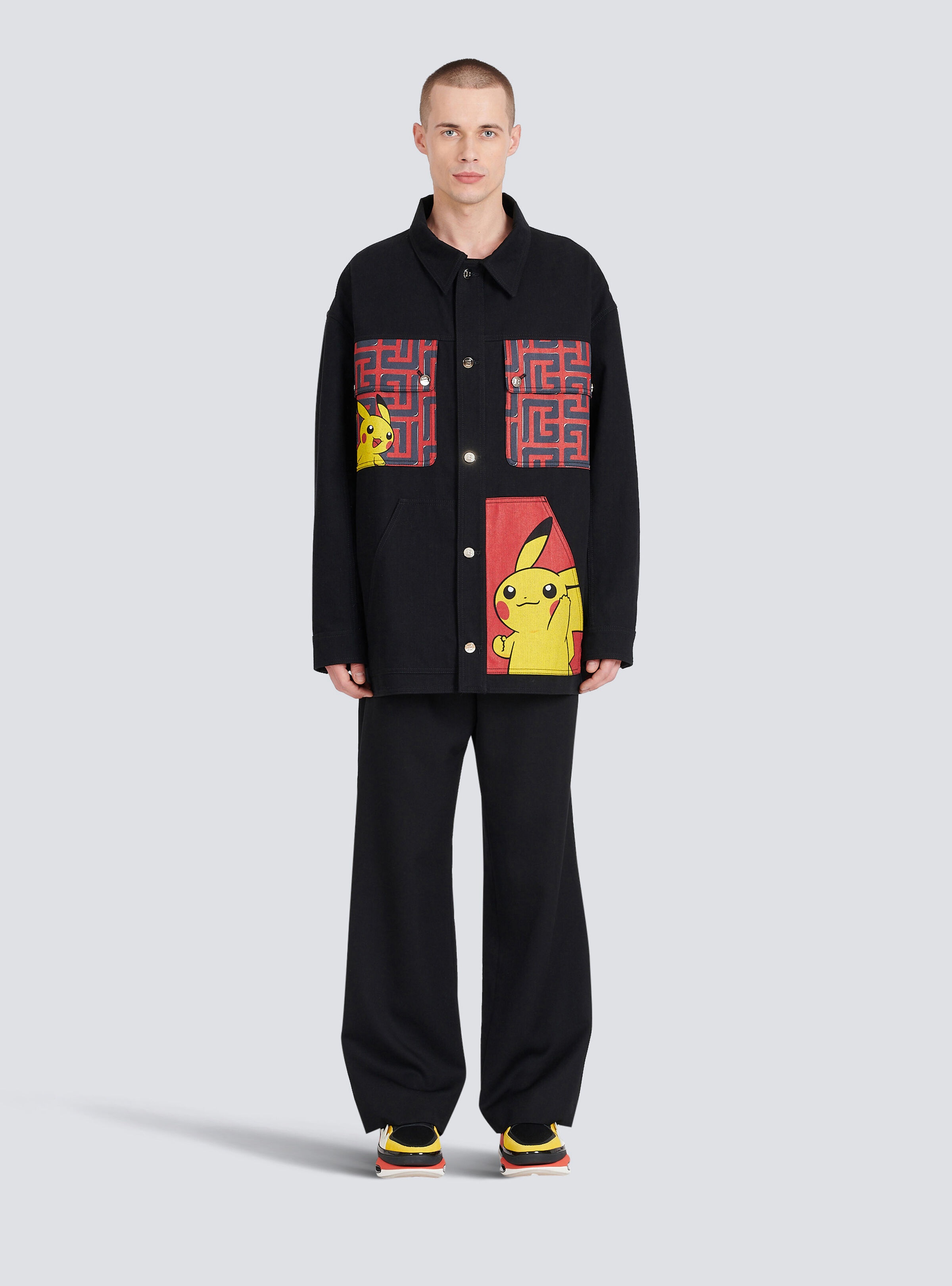 Unisex - Denim jacket with Pokémon print - 4