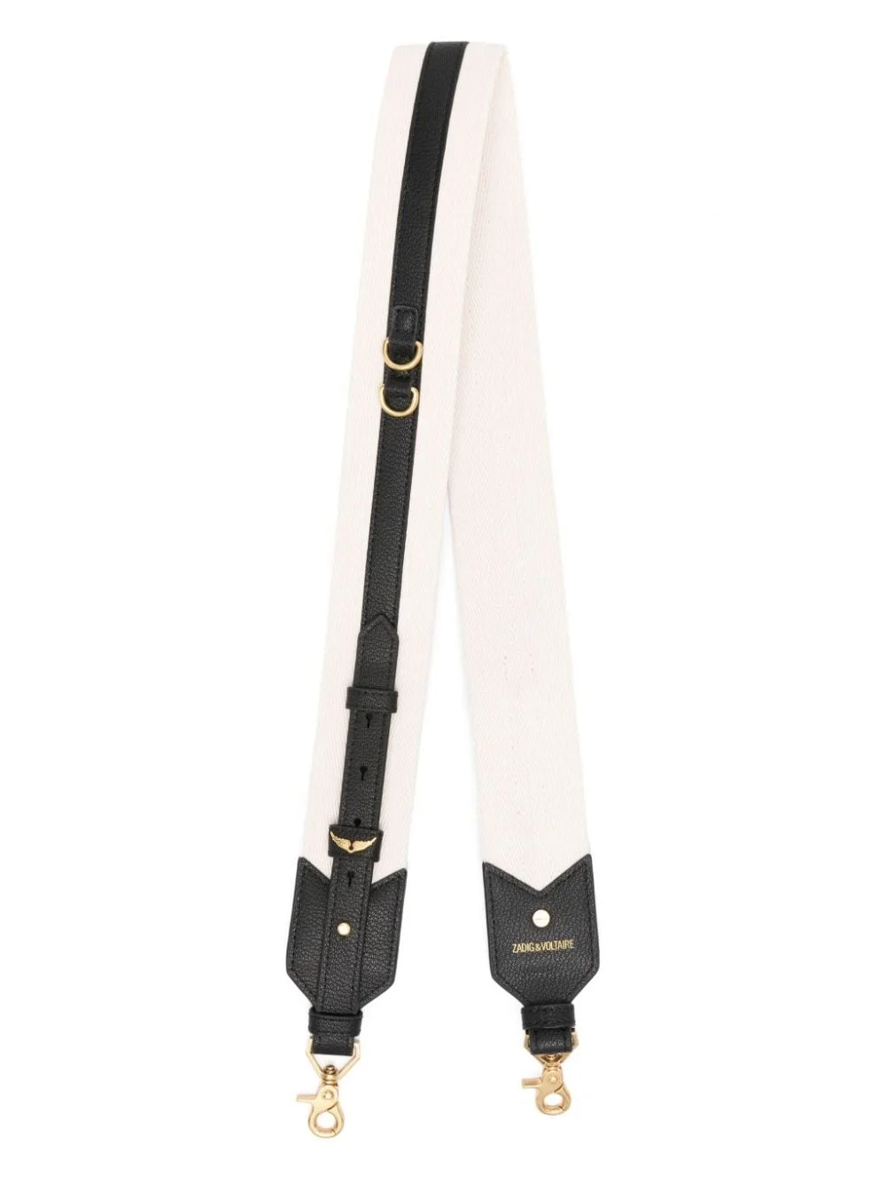 logo-plaque canvas strap bag - 1