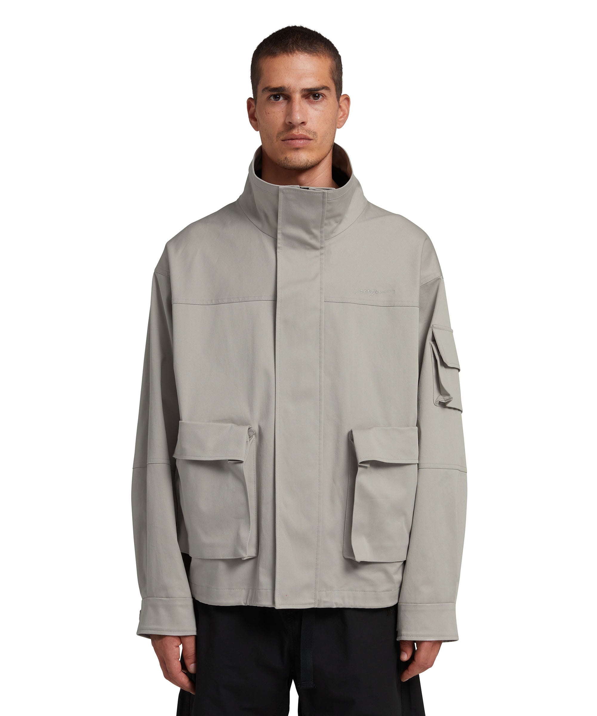 Cotton gabardine pocketed jacket - 2