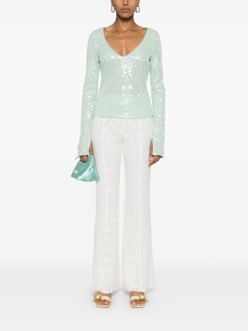 ROTATE sequinned mesh longleeved T-shirt outlook