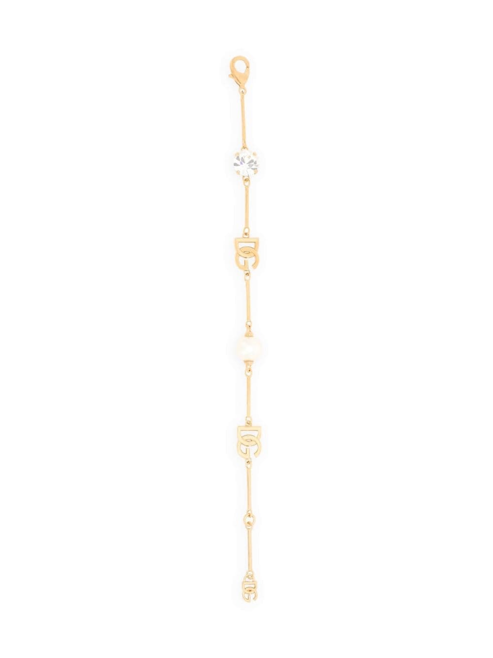 DG-plaque crystal-embellished bracelet - 2