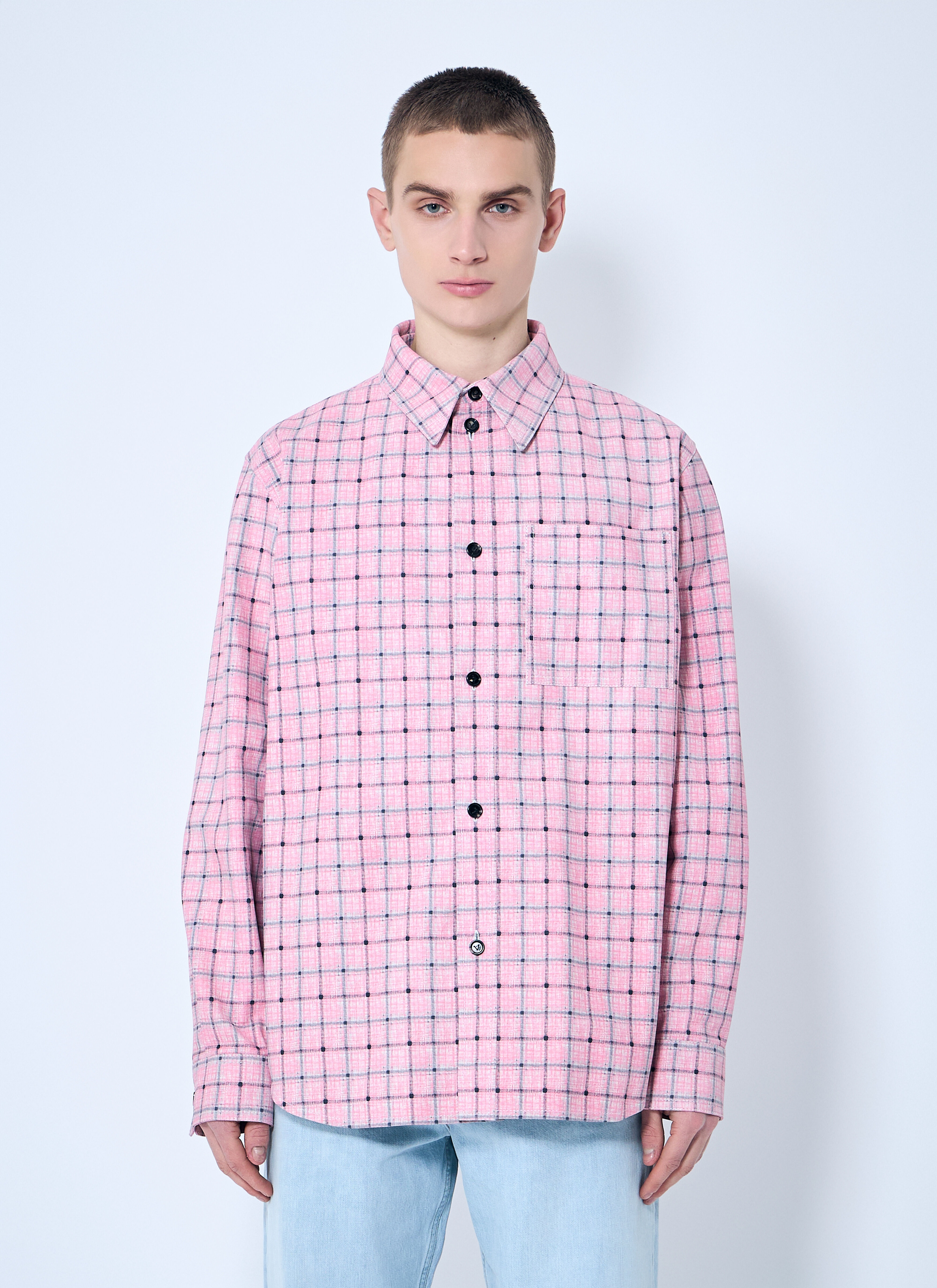 Bottega Veneta Printed Leather Shirt | lncc | REVERSIBLE