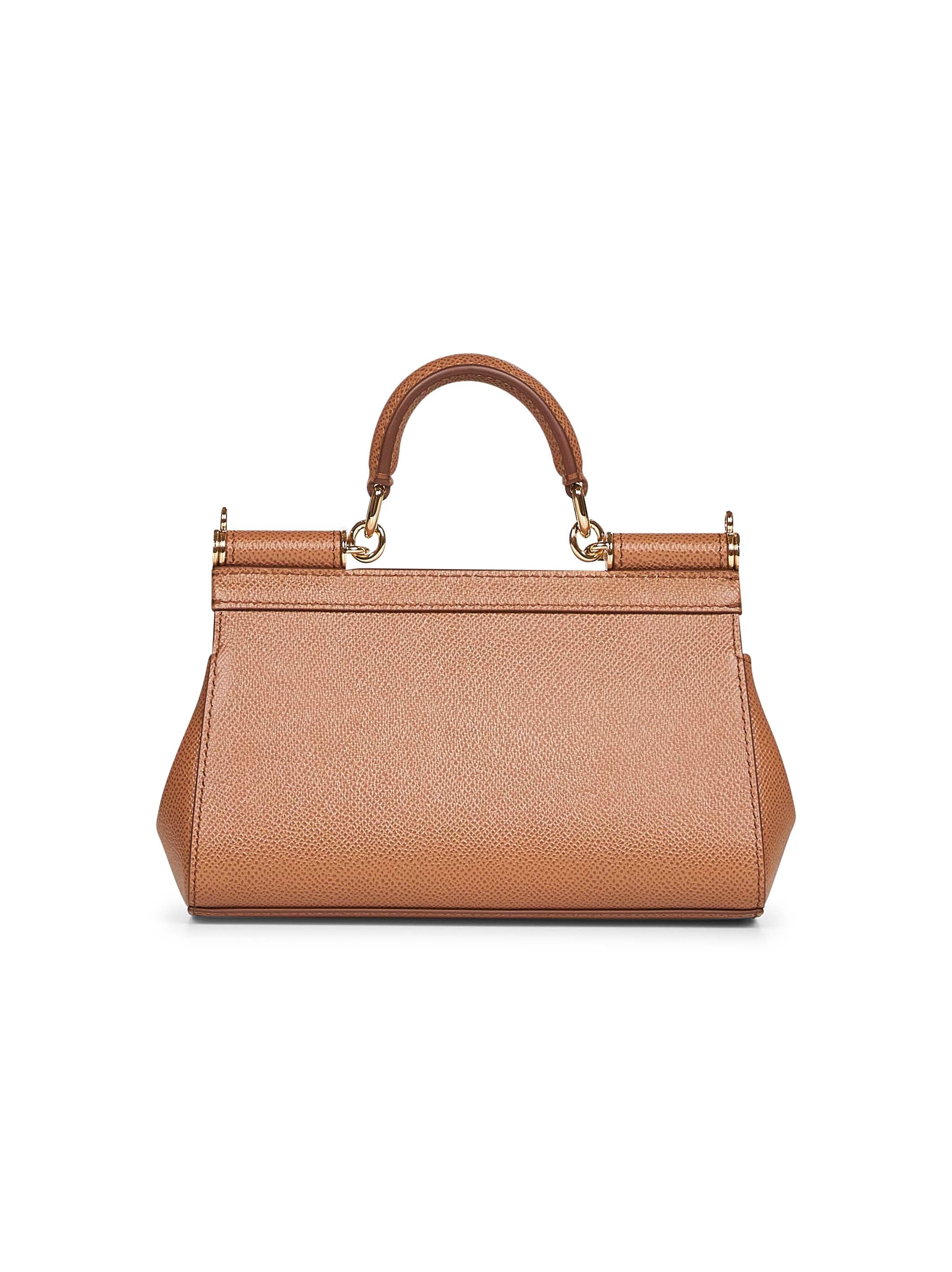 Caramel small Sicily handbag - 3