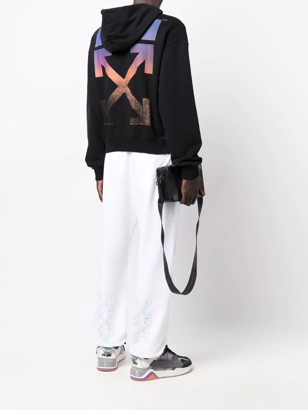 logo-print drawstring hoodie - 2