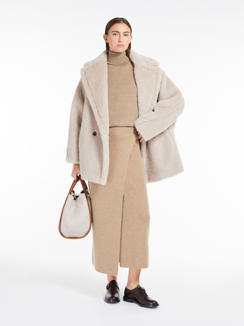 Max Mara OLGA Short Teddy Bear Icon Coat in alpaca and wool outlook