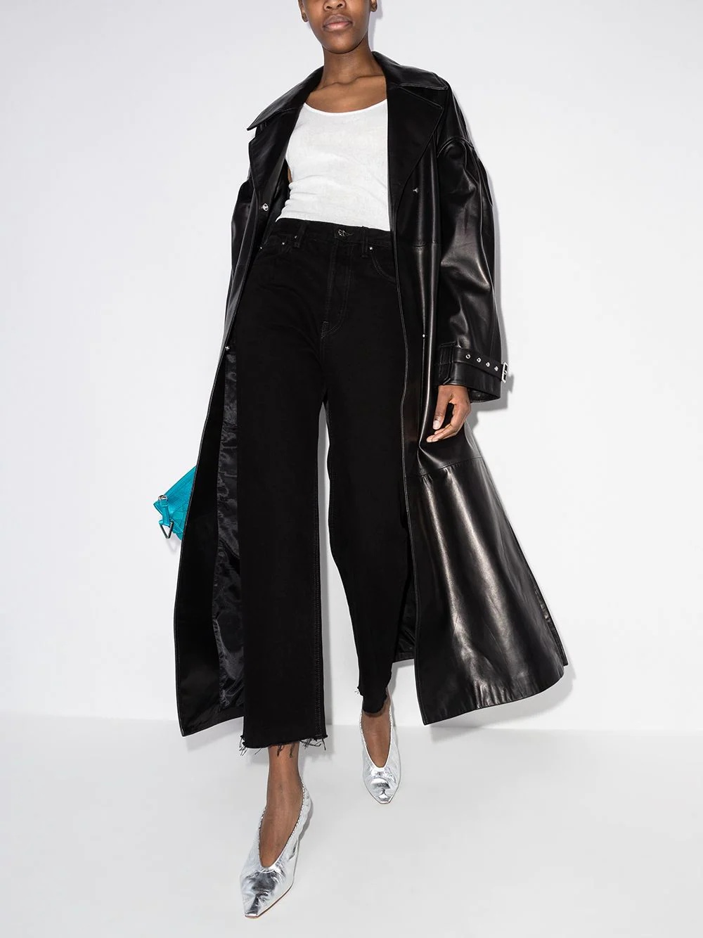 cropped straight-leg jeans - 5