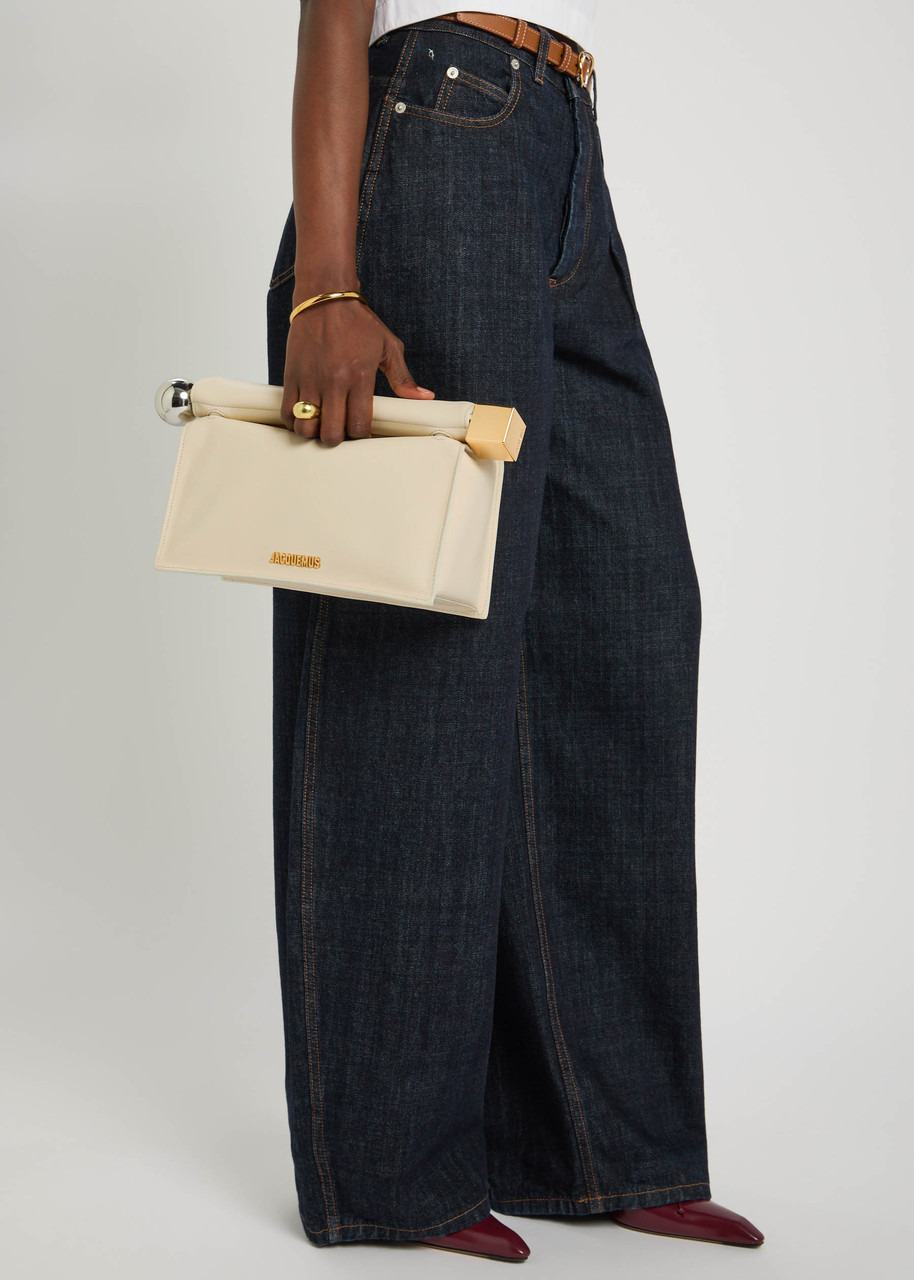 Jacquemus La Pochette Rond Carre Leather Clutch - 5