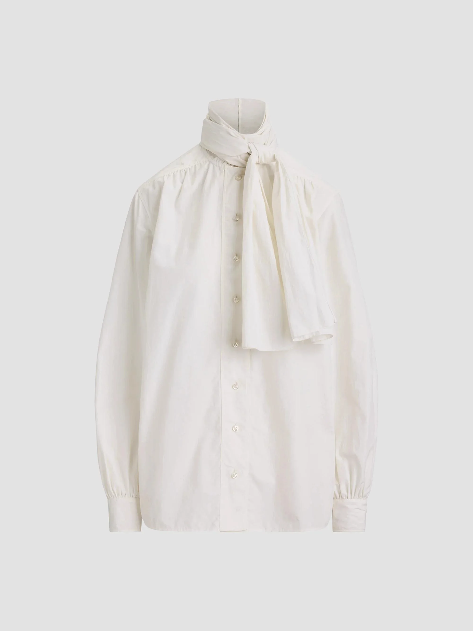 Women's Dara Tieneck Poplin Blouse - Cream - 1