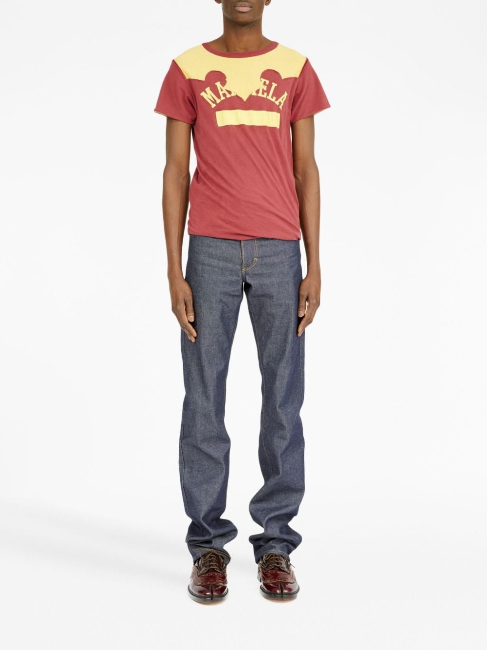 logo-print distressed T-shirt - 2
