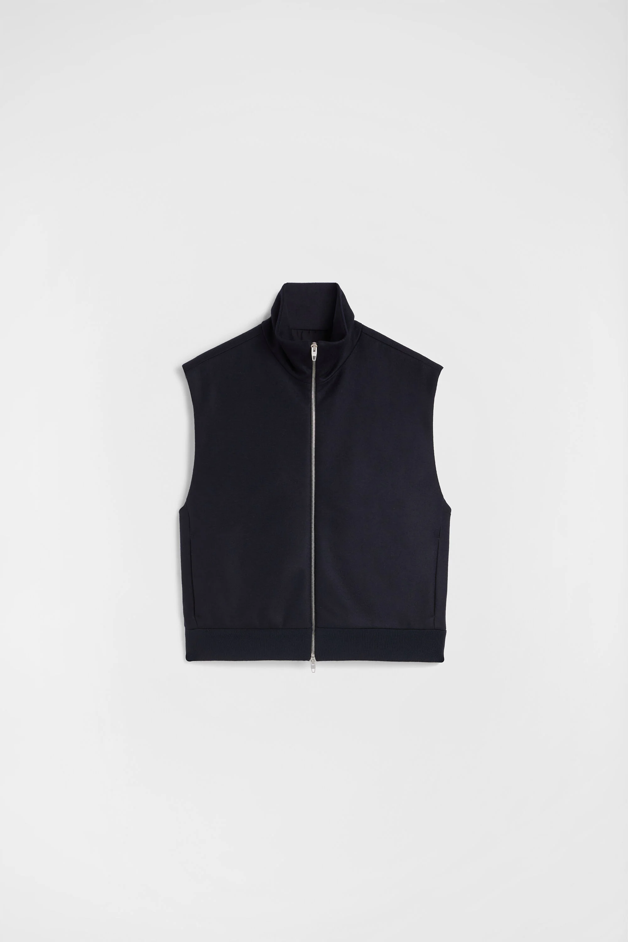 Wool Melton Padded Vest - 1
