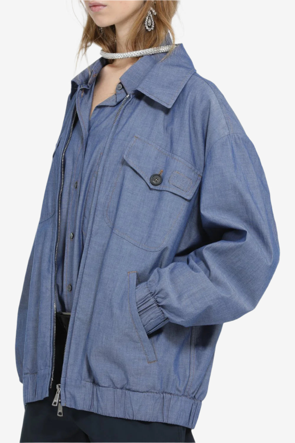 JACKET WITH ZIP AND DOUBLE POCKETS - 5