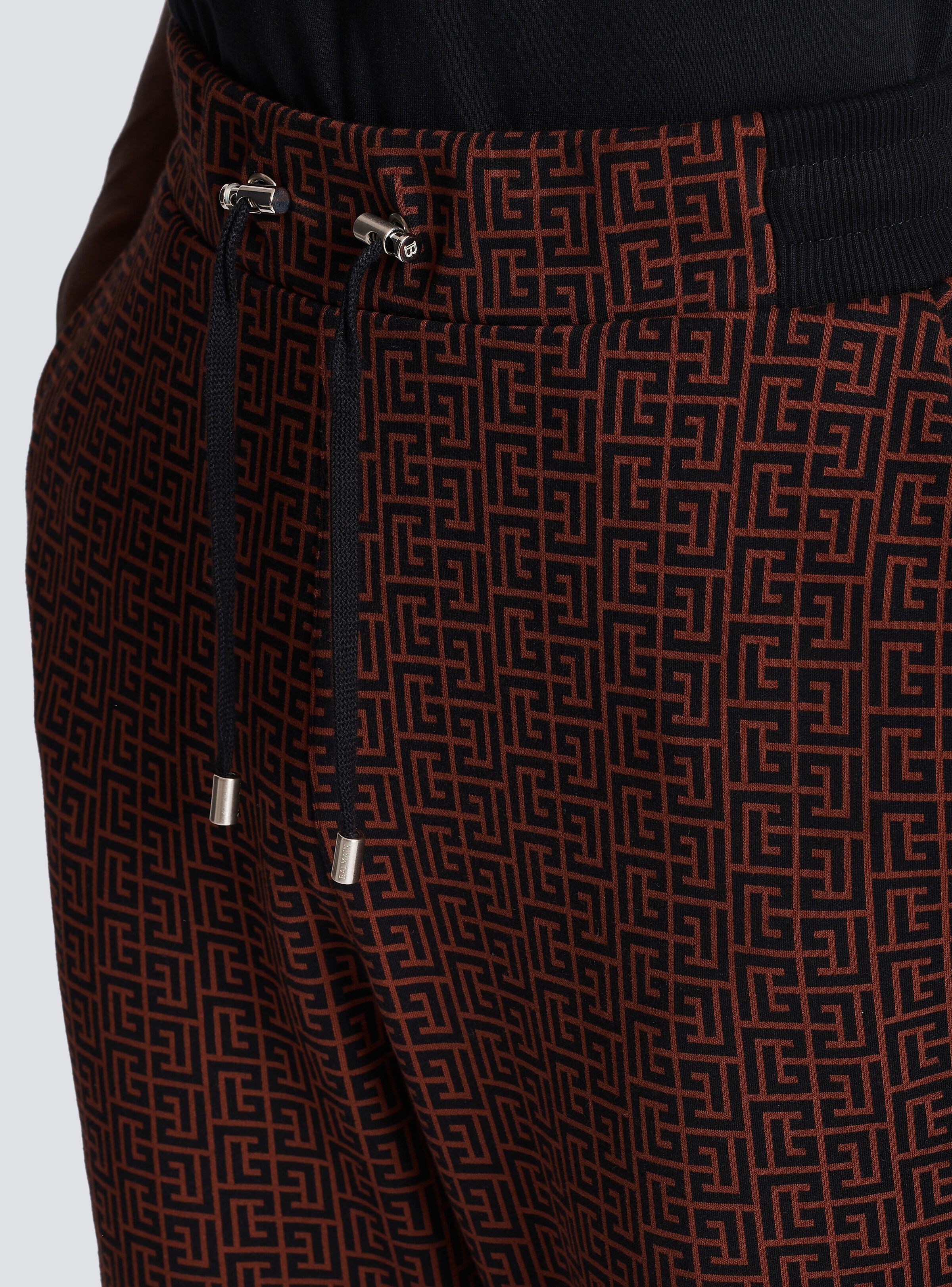 Monogrammed pyjama-style trousers - 6