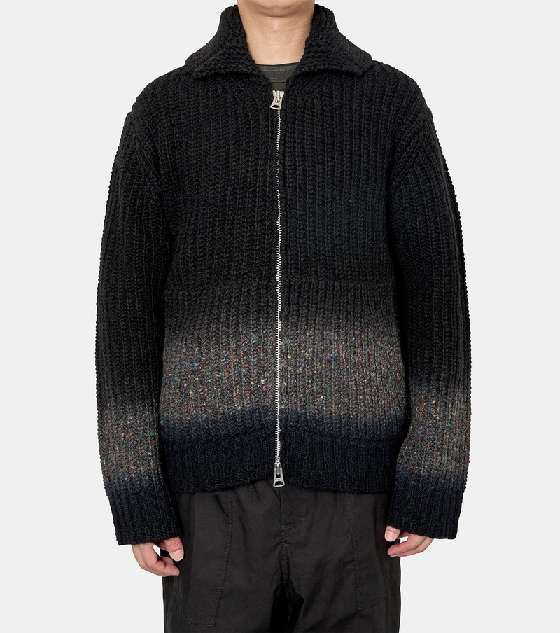 sacai Garment Dye Wool Knit Cardigan outlook
