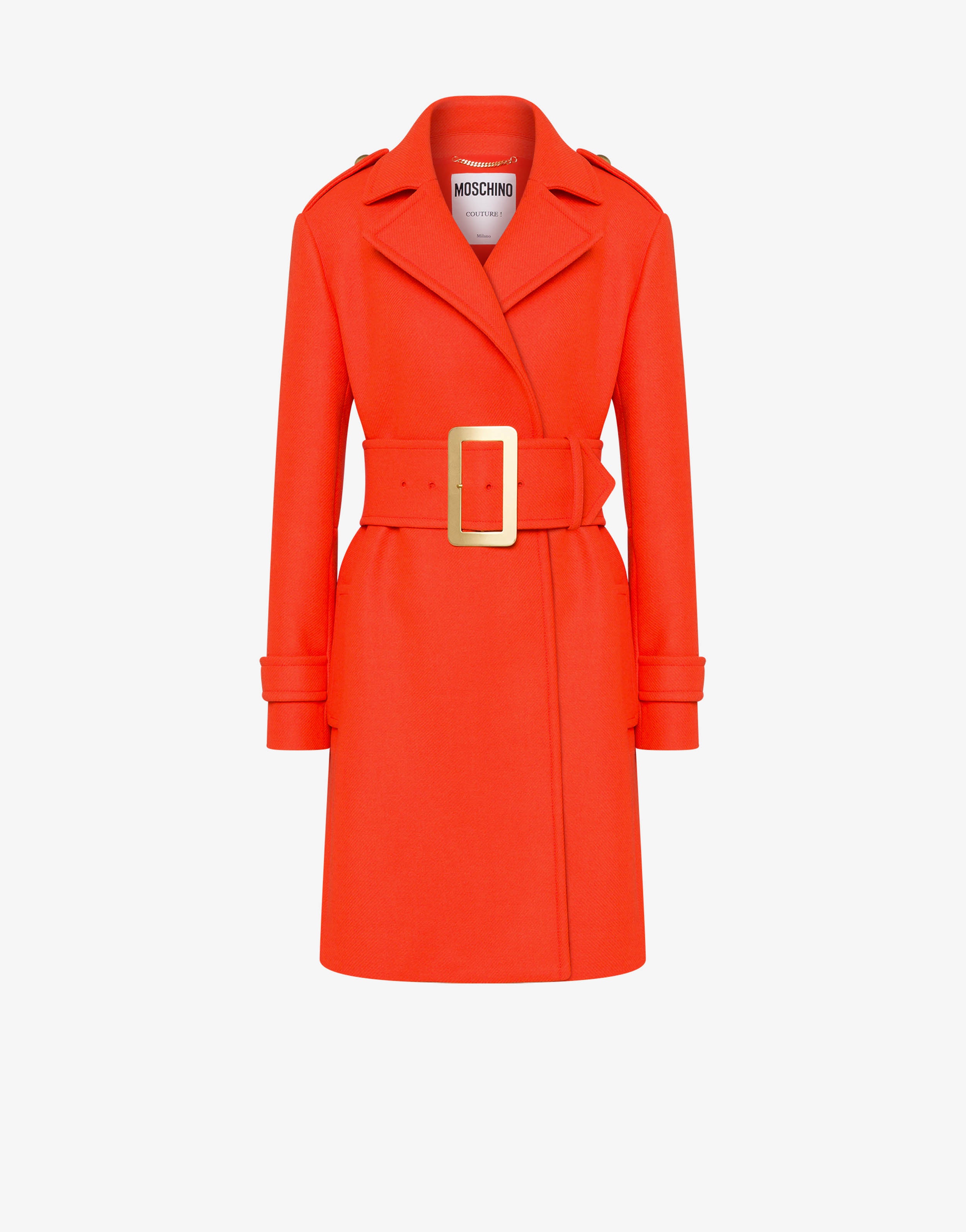 CLOTH COAT WITH BELT - 1