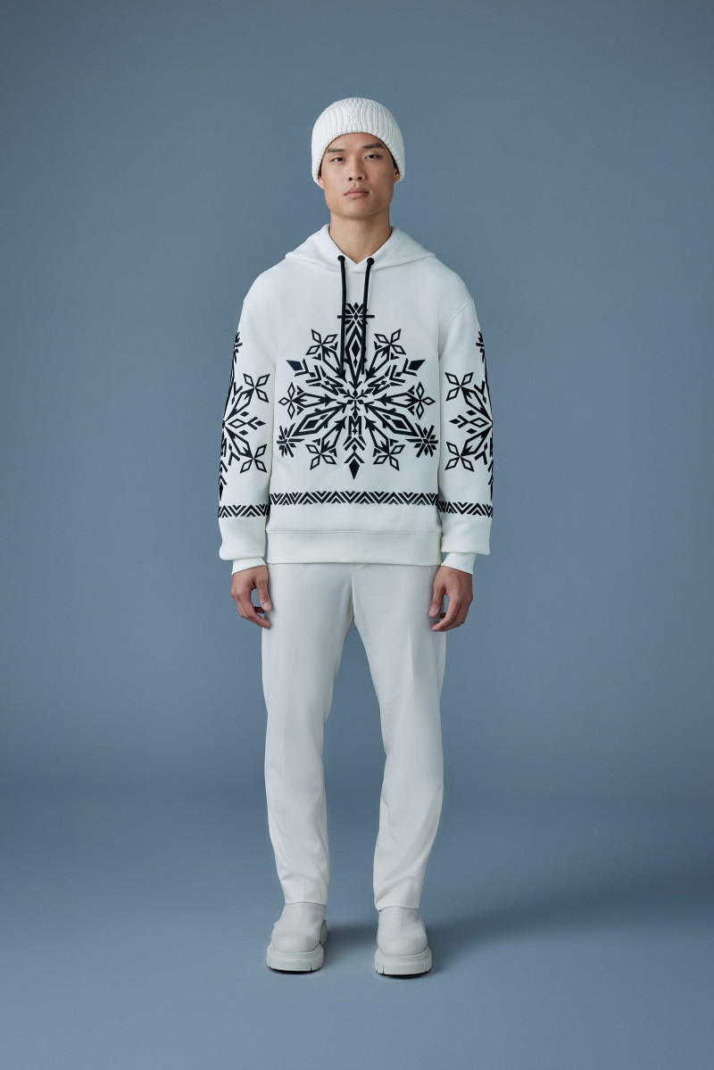 MACKAGE OLSEN Snowflake embroidery hoodie outlook