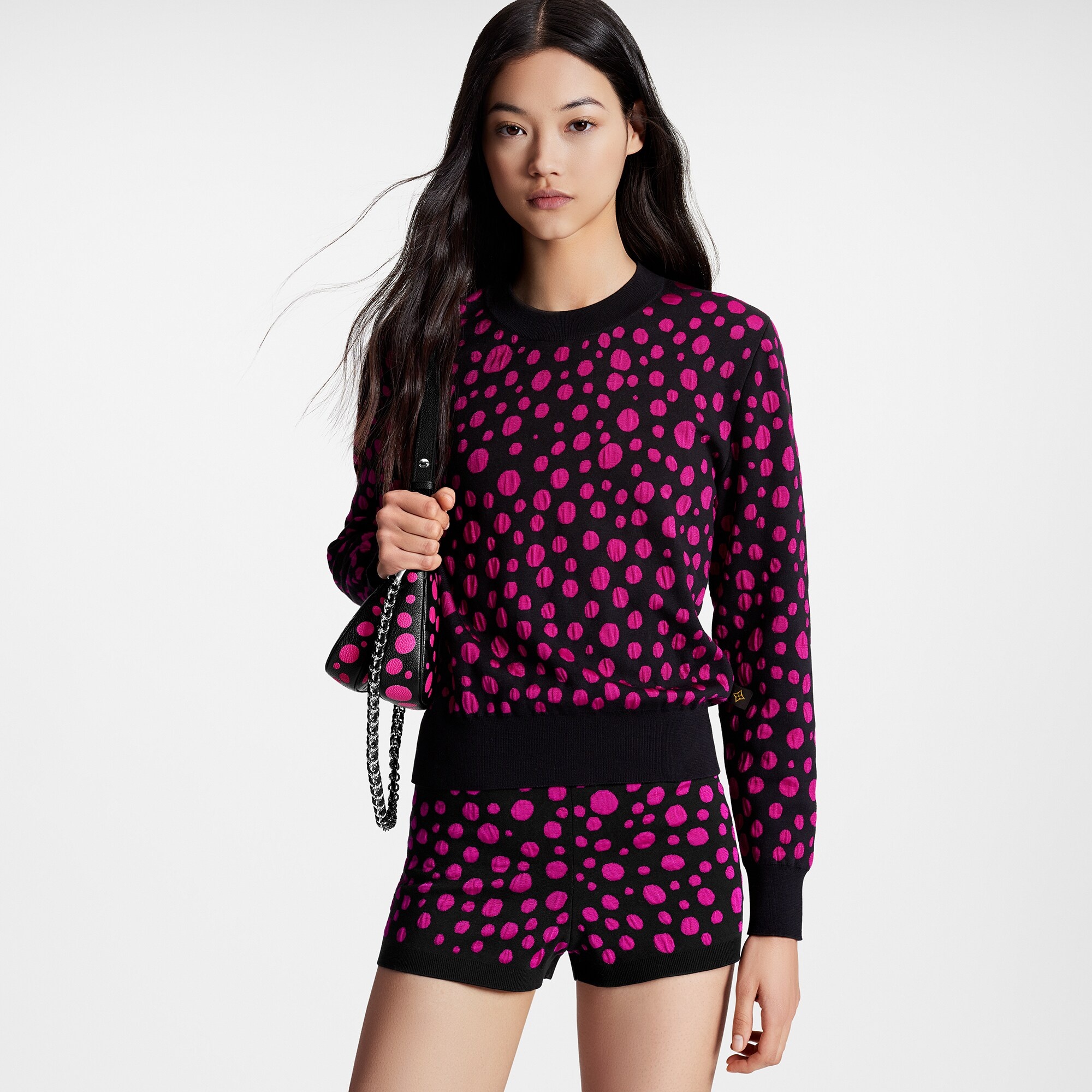 LV x YK Infinity Dots Knit Mini Shorts - 5