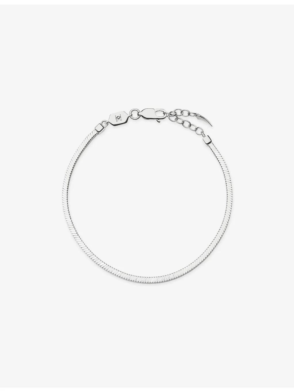Lucy Williams Square Snake Sterling-Silver Chain Bracelet - 1