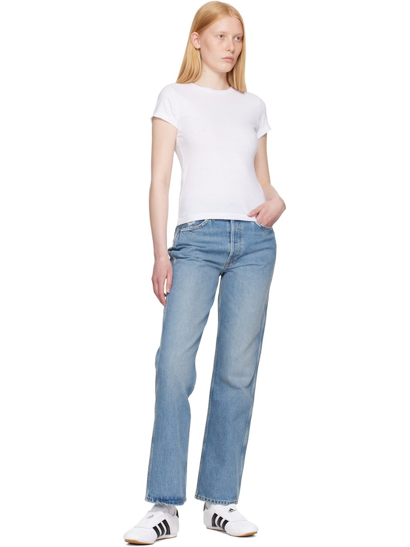 RE/DONE Blue High Rise Loose Jeans outlook