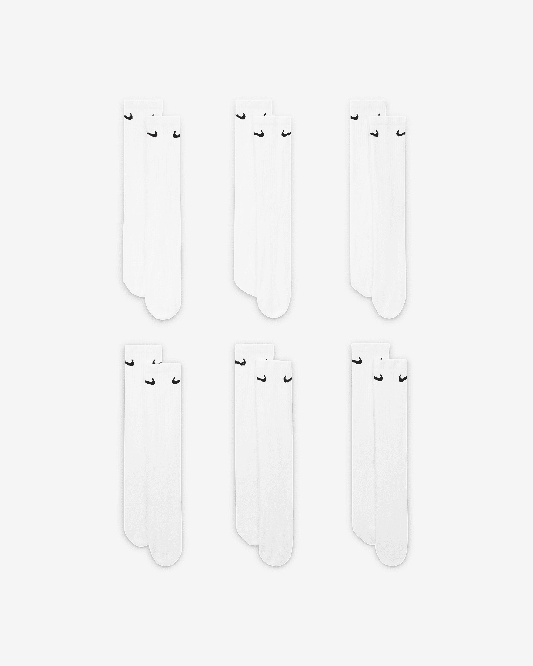 Nike Everyday Cushioned Training Crew Socks (6 Pairs) - 2