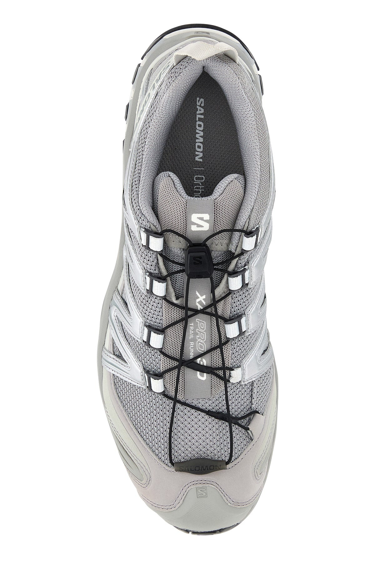 Silver mesh and synthetic leather XA Pro 3D sneakers - 4