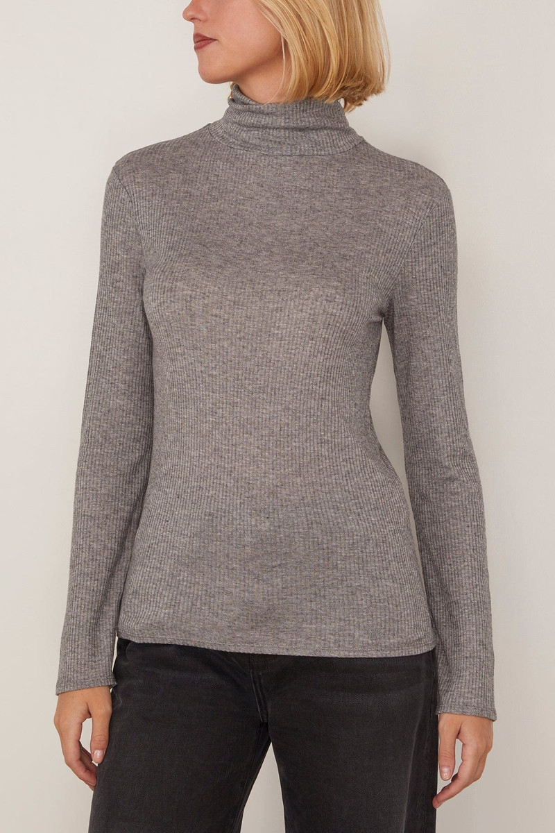 Gallinara Long Sleeve Top in Grey Melange 3