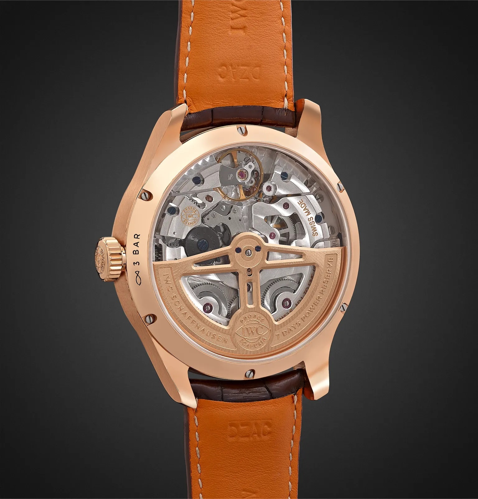 Portugieser Perpetual Calendar Automatic 44.2mm 18-Karat Red Gold and Alligator Watch, Ref. No. IW50 - 5