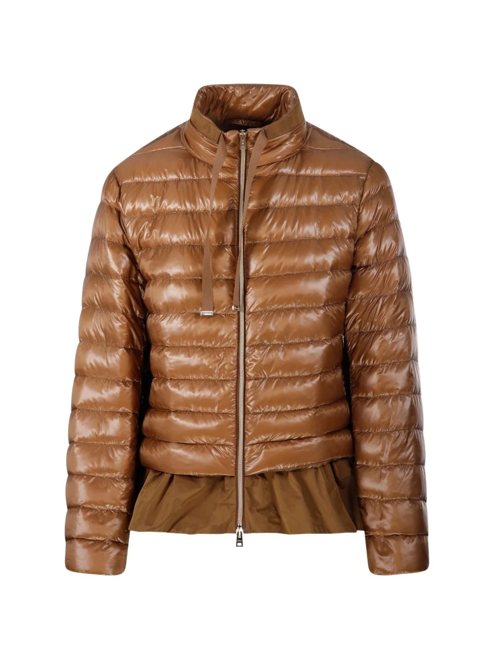 ruffled puffer coat - 1