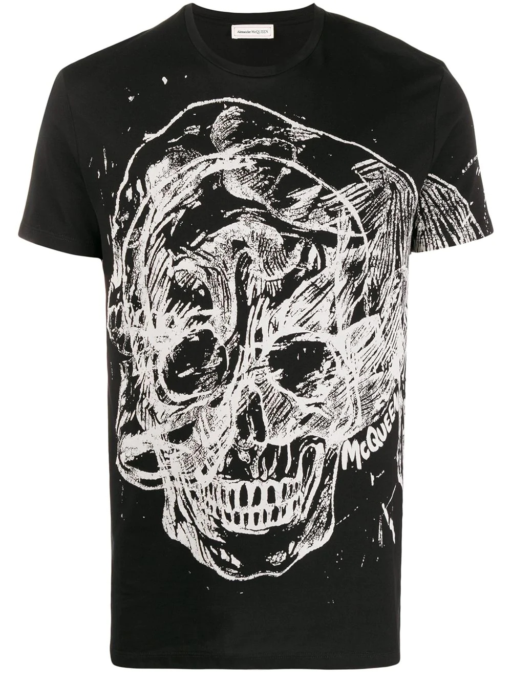 skull print T-shirt - 1