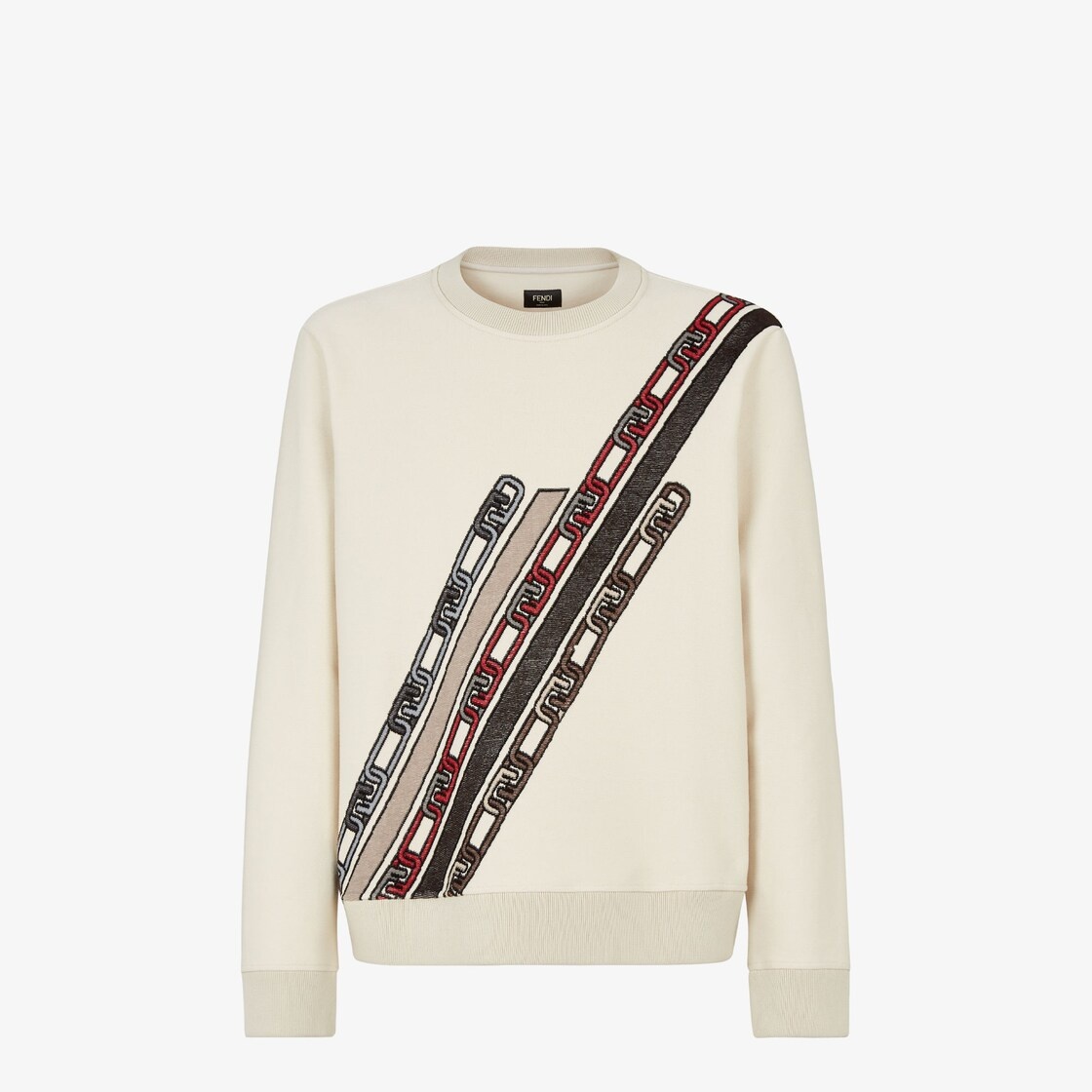 White jersey sweatshirt - 1