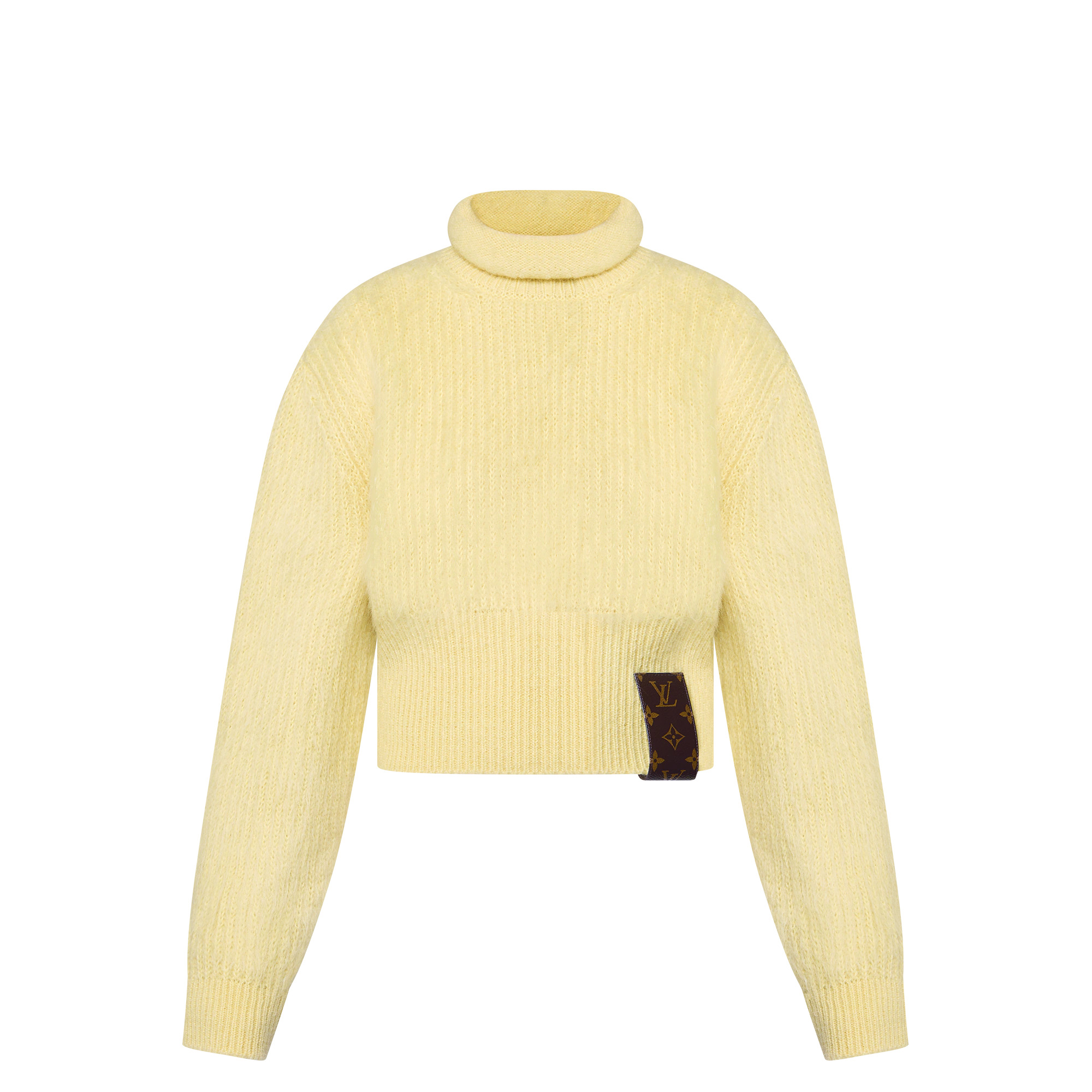 Brushed Mohair Roll Neck Pullover - 1