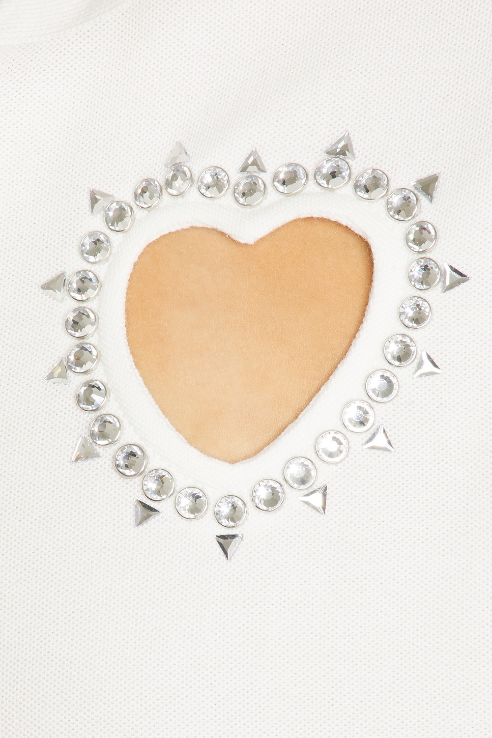Crystal Heart Cutout Polo Dress - 5