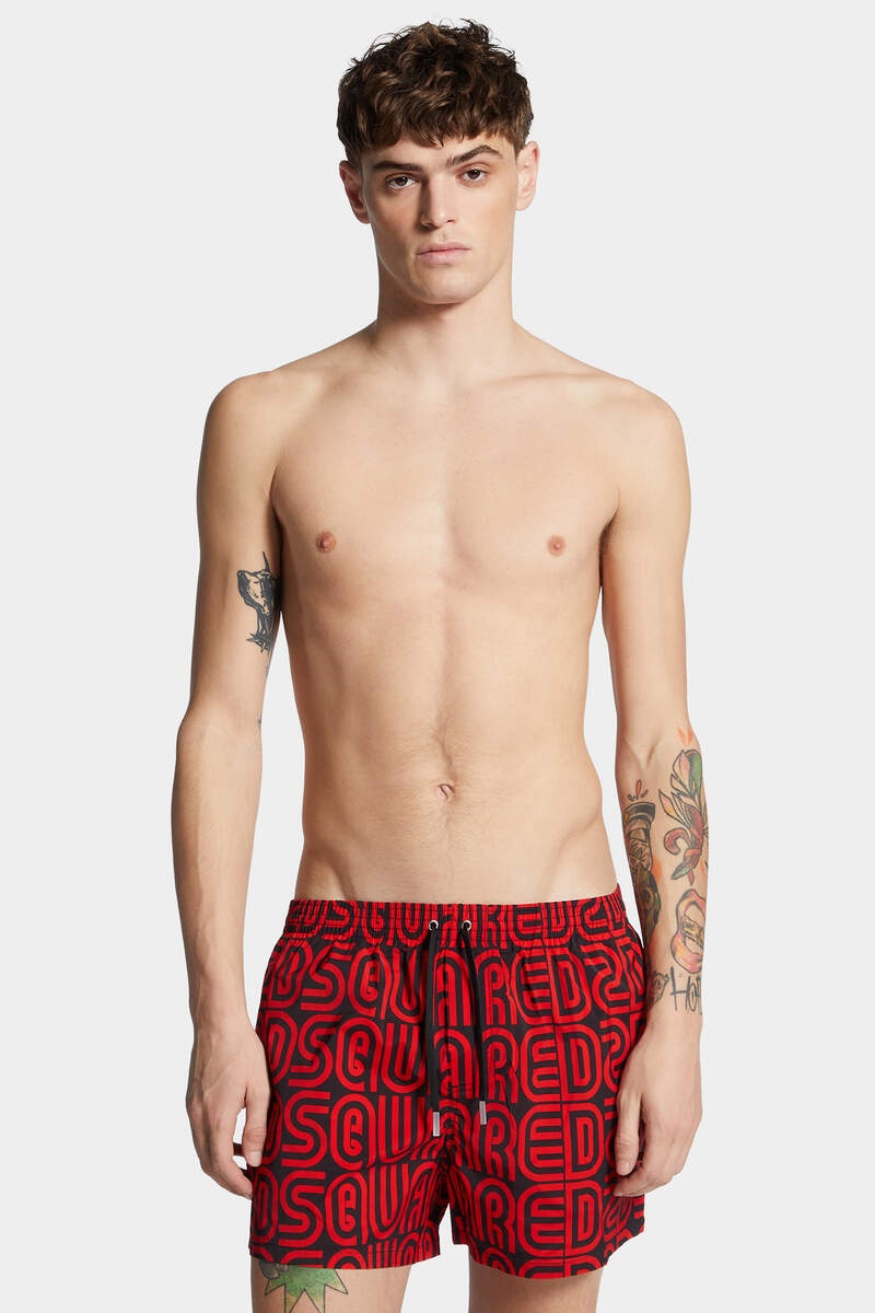 ALLOVER LOGO MIDI SWIM BOXER - 3