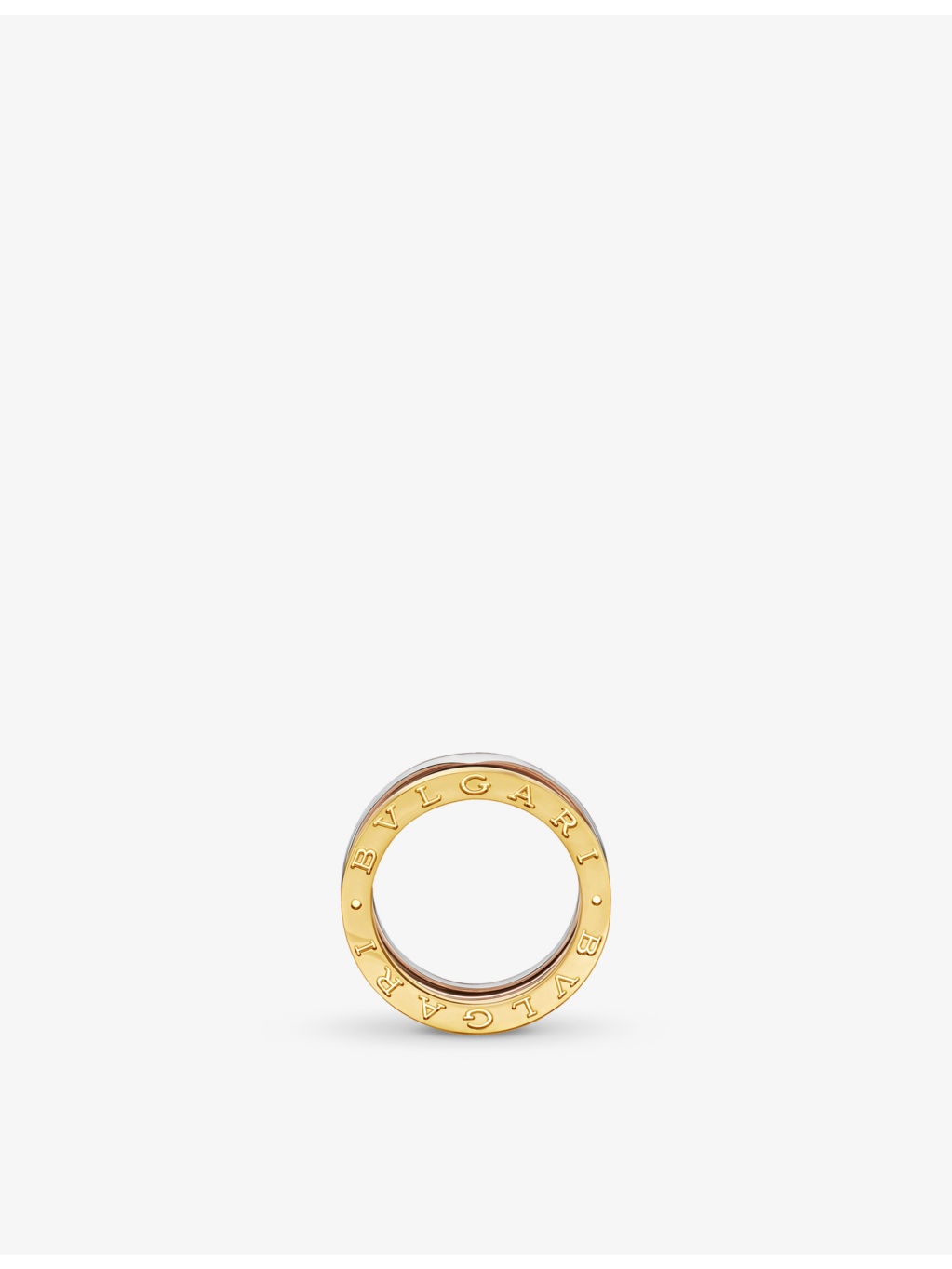 B.zero1 four-band 18ct white, rose, yellow-gold ring - 2