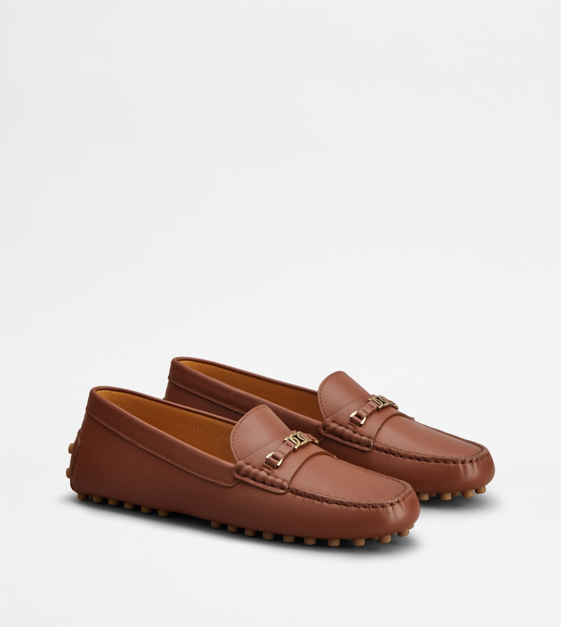 GOMMINO DRIVING SHOES IN LEATHER - BROWN - 2