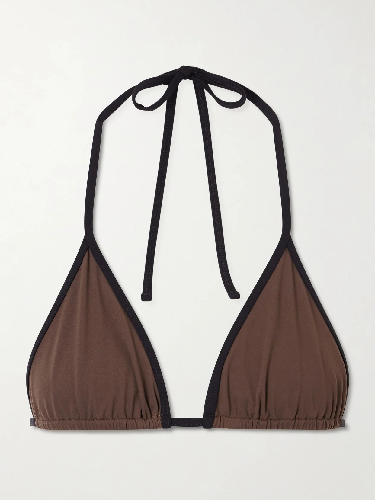 Stripe Two-tone Bikini Top - 1
