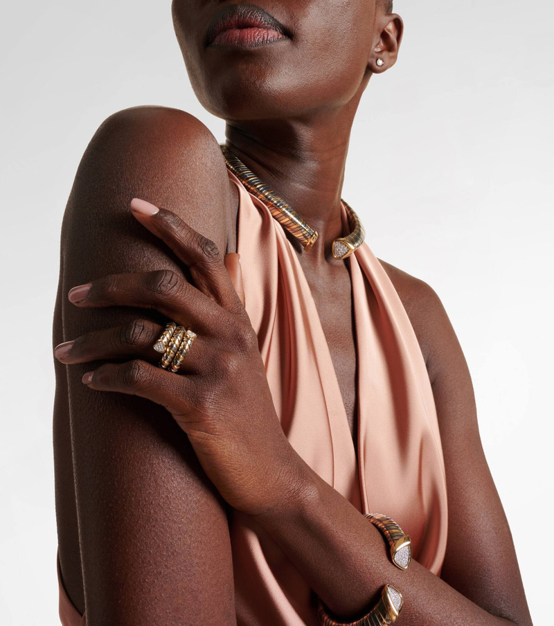 Marina B Trisola 18kt gold and titanium ring with diamonds outlook