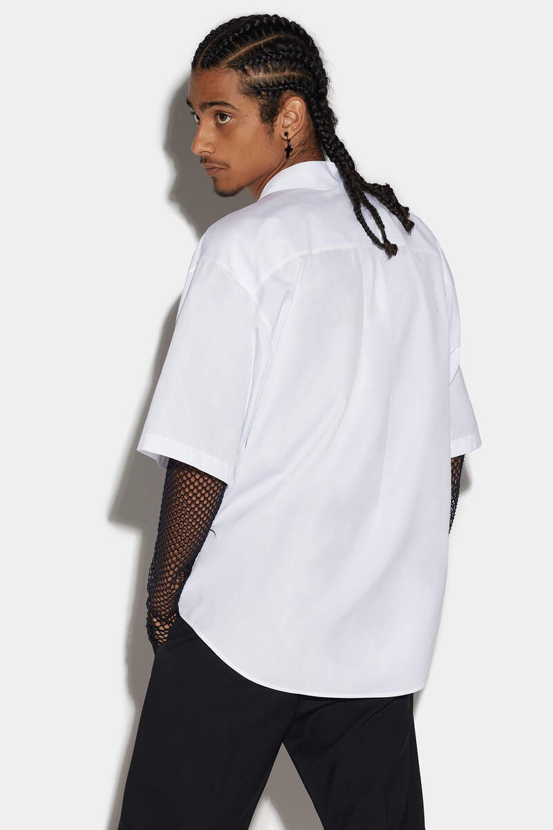 D2 GOTH FLOWER BOWLING DROPPED SHIRT - 2